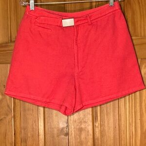 EUC Vintage Basic Editions Shorts with Attached Belt Size 12
